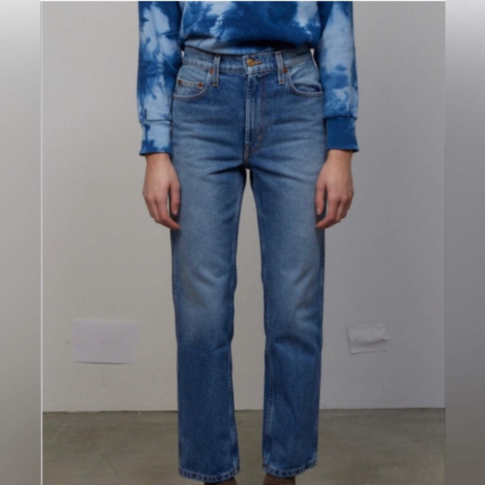 SOLD EB NWT B Sides Louis High Slim Denim Blue Jeans sz 24 - Picture 1 of 9